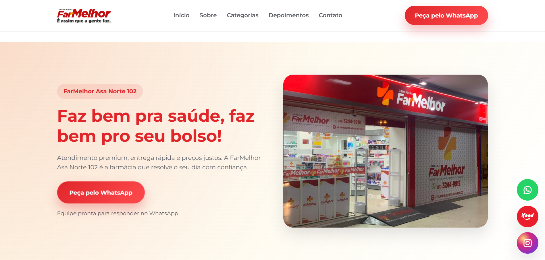 Site FarMelhor Asa Norte 102