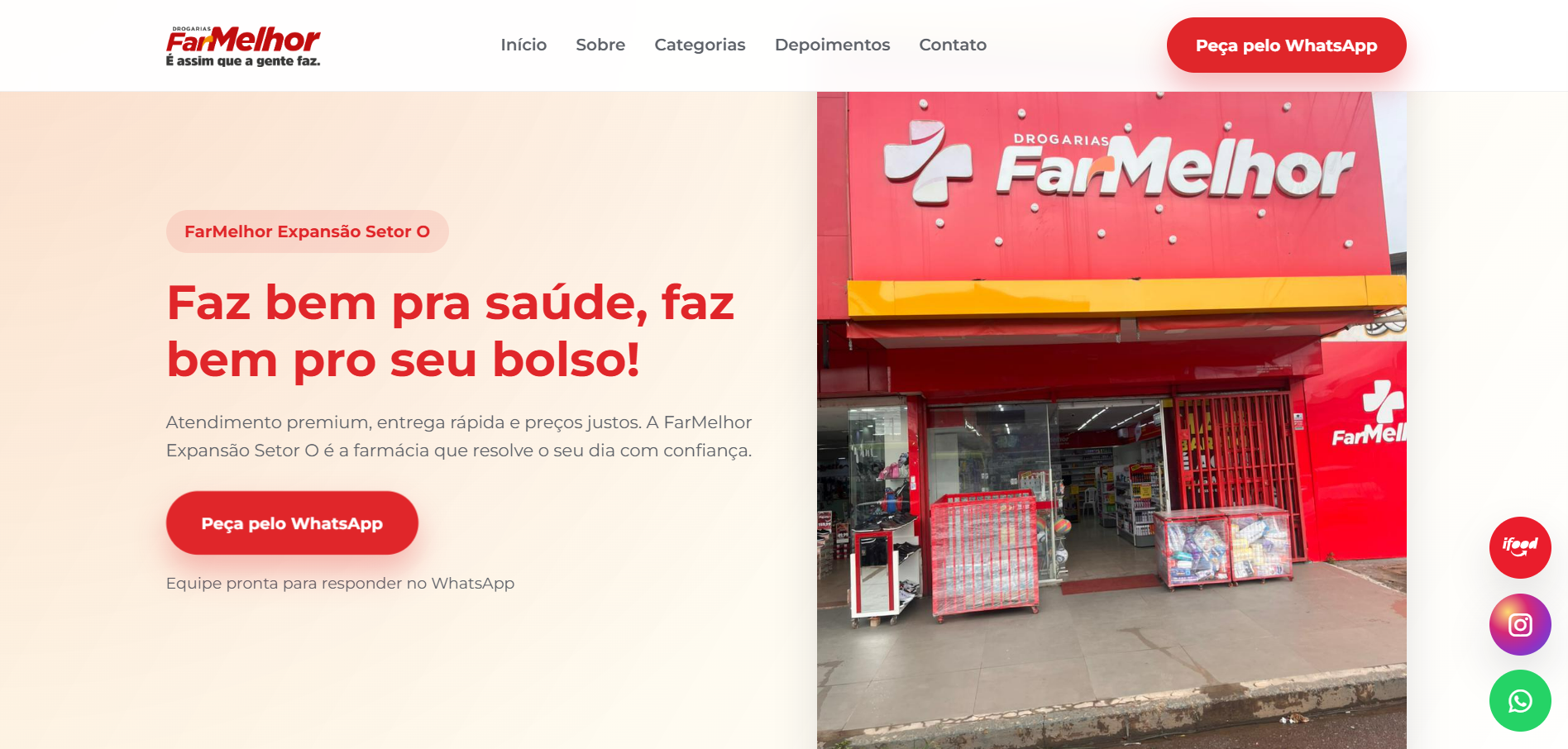 Site FarMelhor Expansao Setor O
